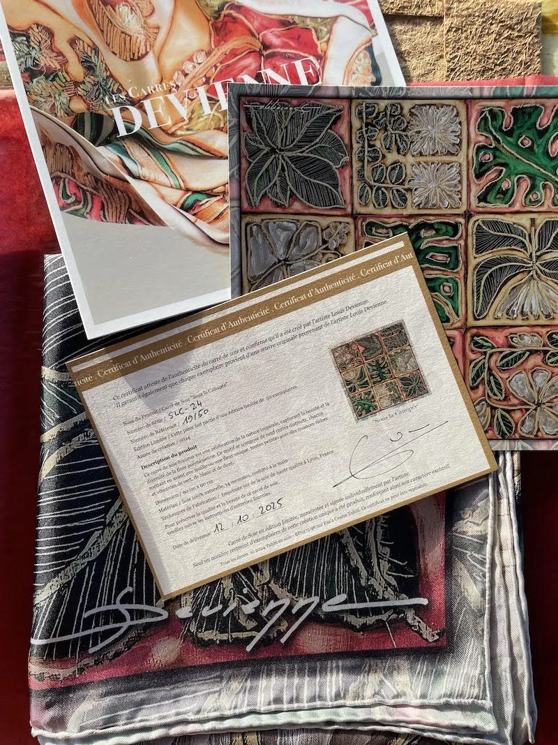 Silk Scarf 90 “Beneath the Canopy” | Maison DEVIENNE - Image 5