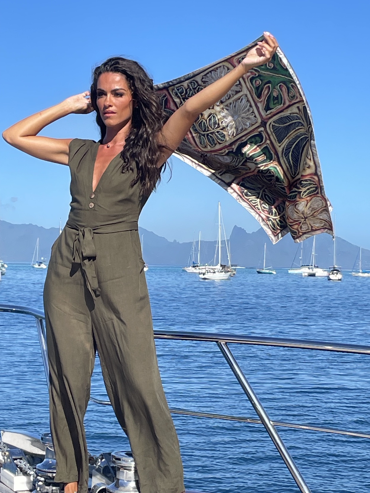 Silk Scarf 90 “Beneath the Canopy” | Maison DEVIENNE - Image 2