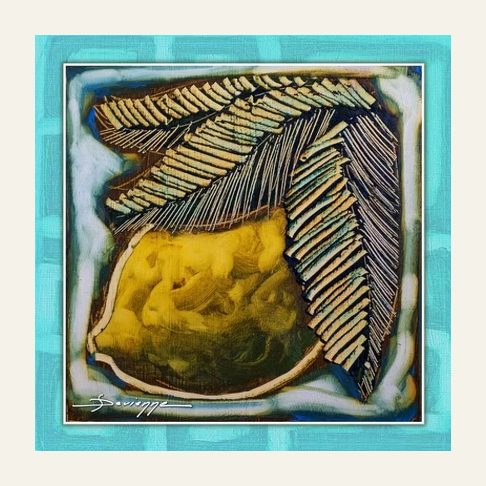 Silk scarf 45 Taporo, product visual by Maison DEVIENNE