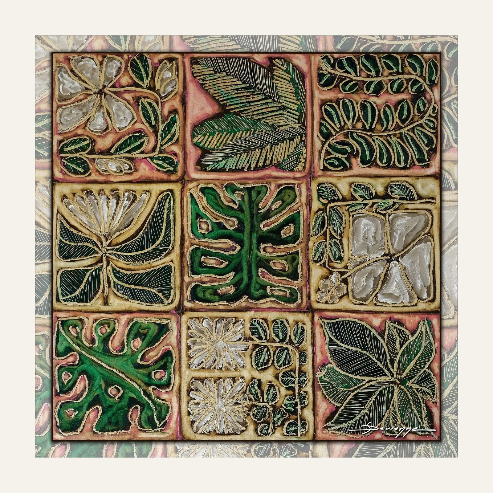 Silk scarf 90 Under the Canopy flat lay product photo