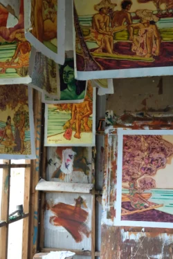 Carré de soie Maison Devienne inspiré d’un tableau artistique